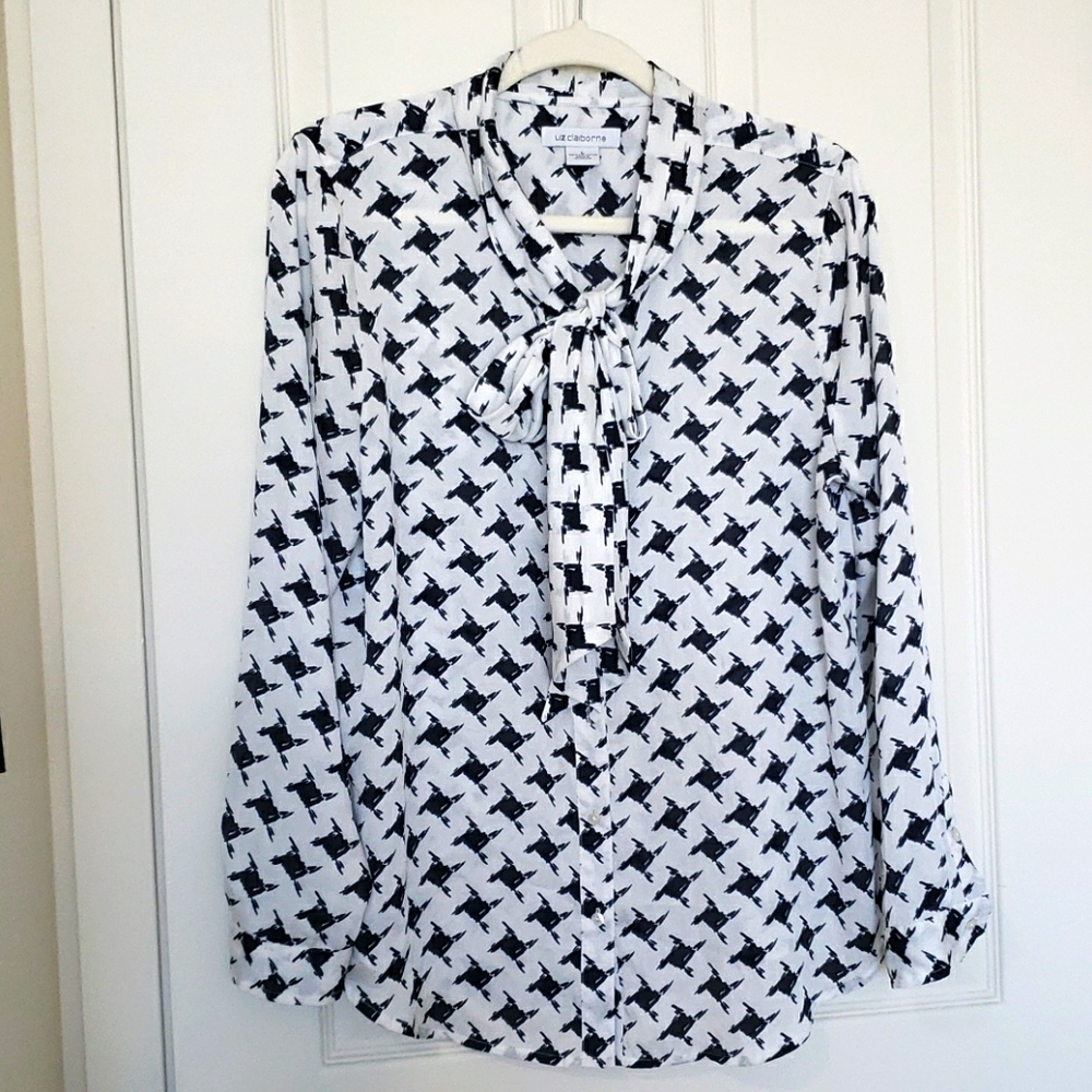 Tie front blouse